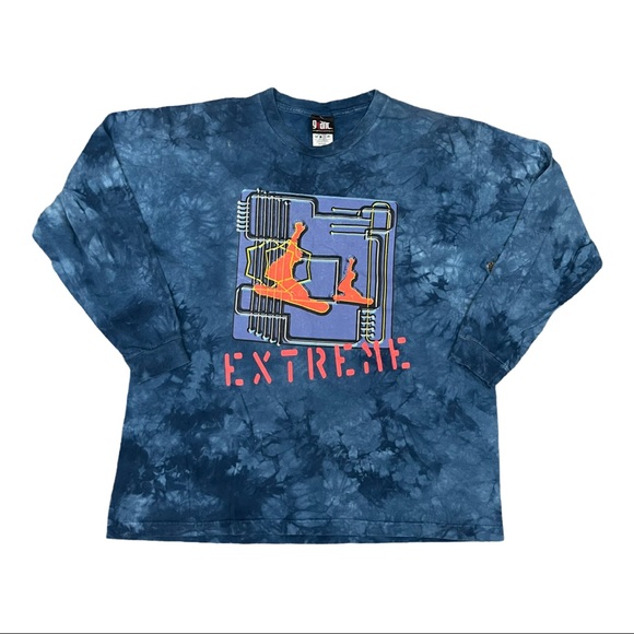 giant Other - 90s Giant Extreme Ski Tie Dye Long Sleeve T-shirt